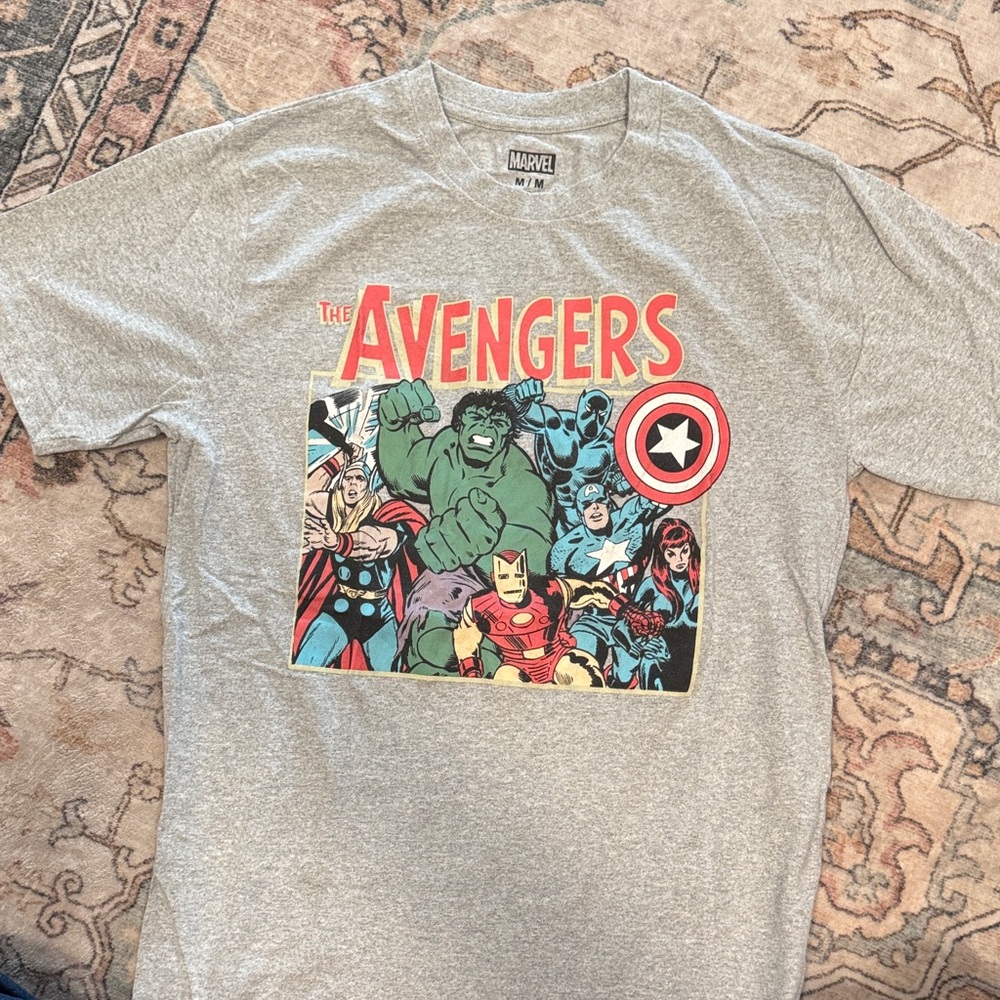 Marvel Avengers Gray Superhero Tee
